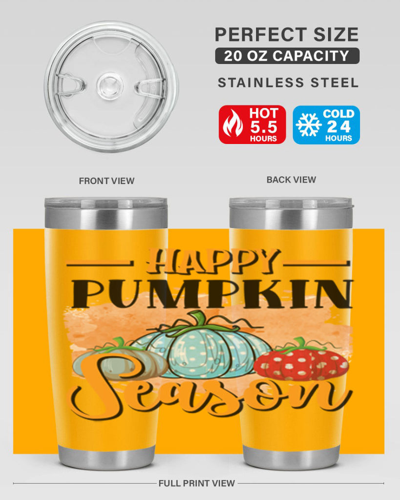 Happy pumpkin season 240#- fall- Tumbler
