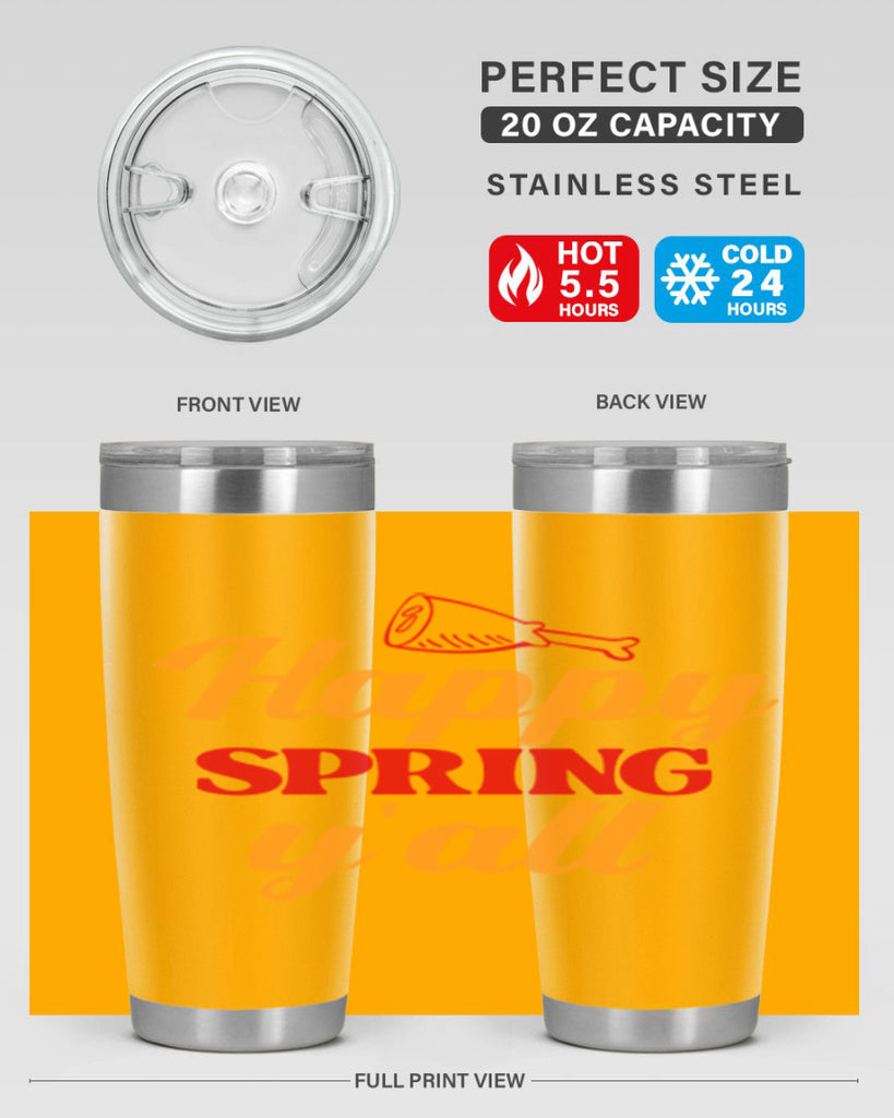 Happy spring y'all 162#- spring- Tumbler