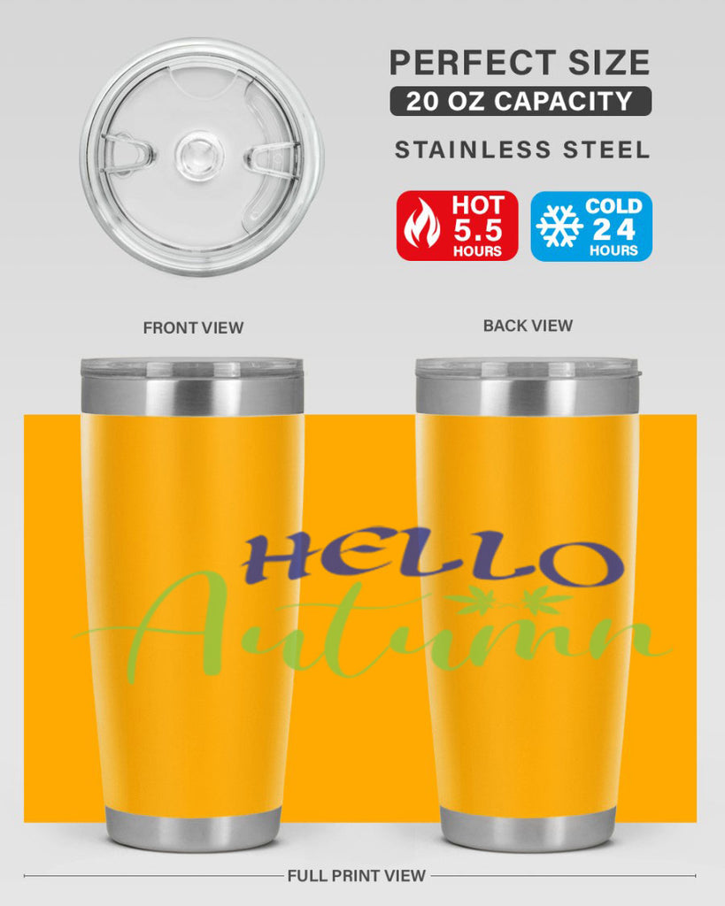 Hello Autumn 271#- fall- Tumbler
