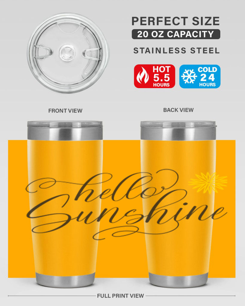 Hello Spring Lettering201#- spring- Tumbler
