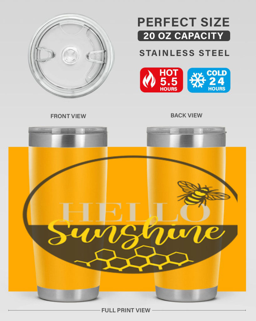 Hello Sunshine and bee216#- spring- Tumbler