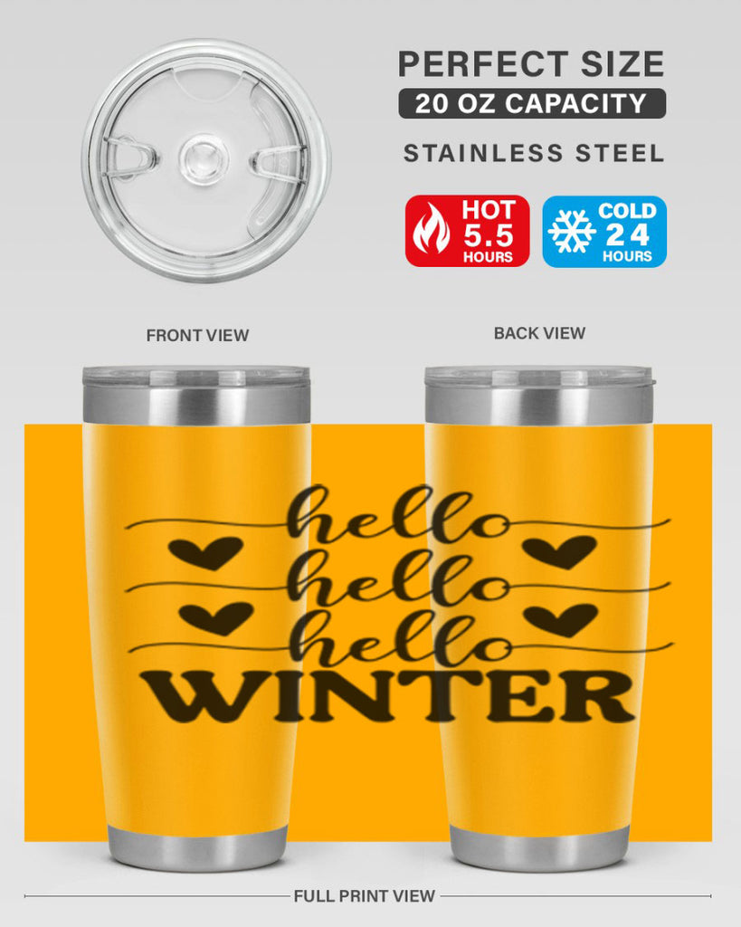 Hello Winter 167#- winter- Tumbler