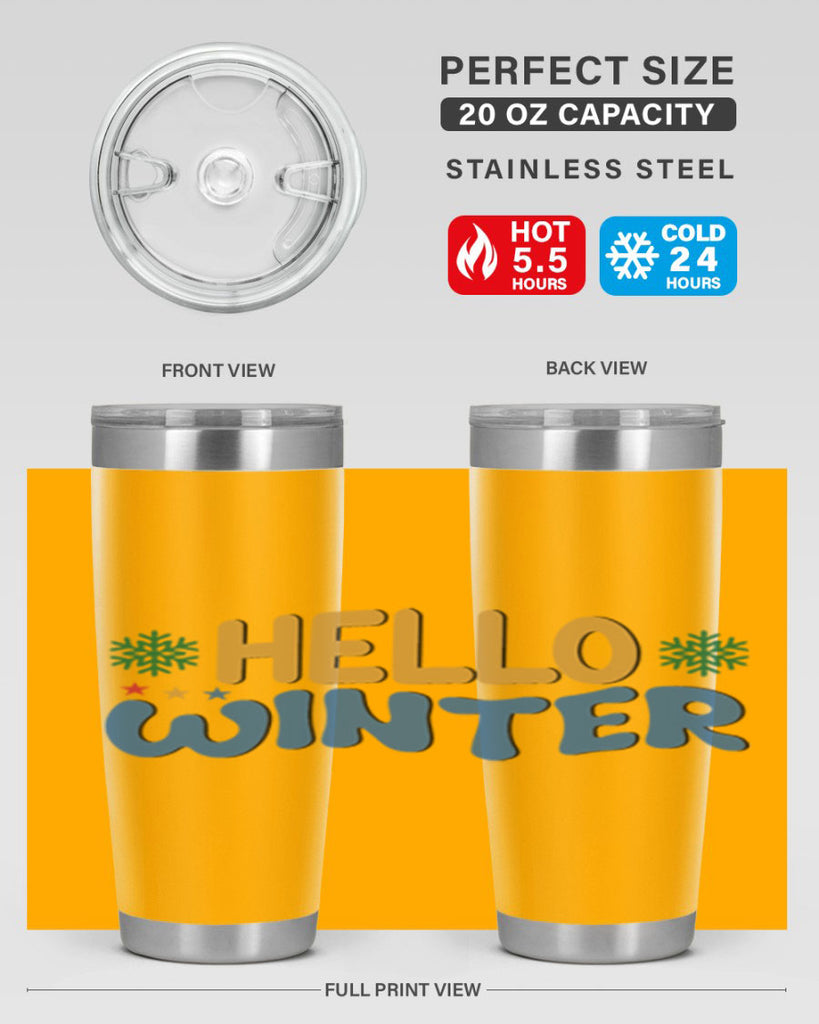 Hello Winter 181#- winter- Tumbler
