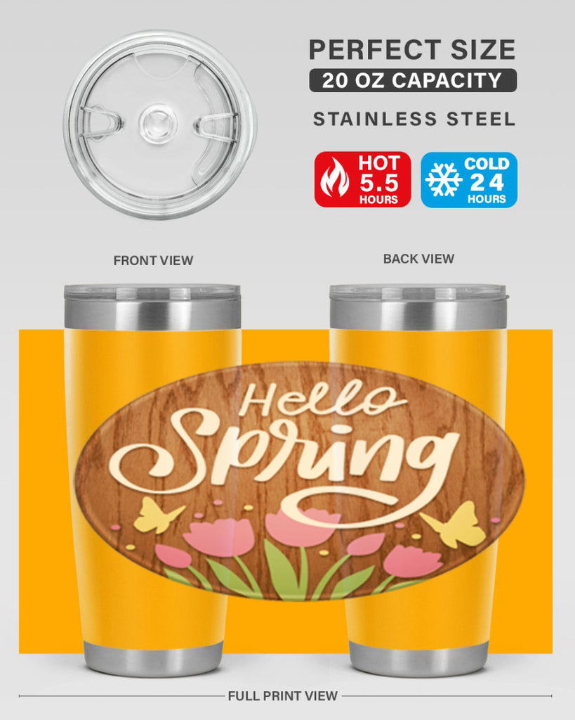 Hello spring Mockup202#- spring- Tumbler