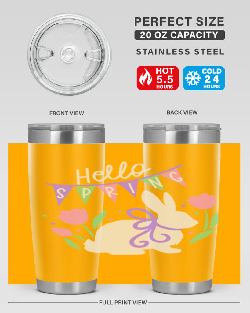 Hello spring bunny193#- spring- Tumbler