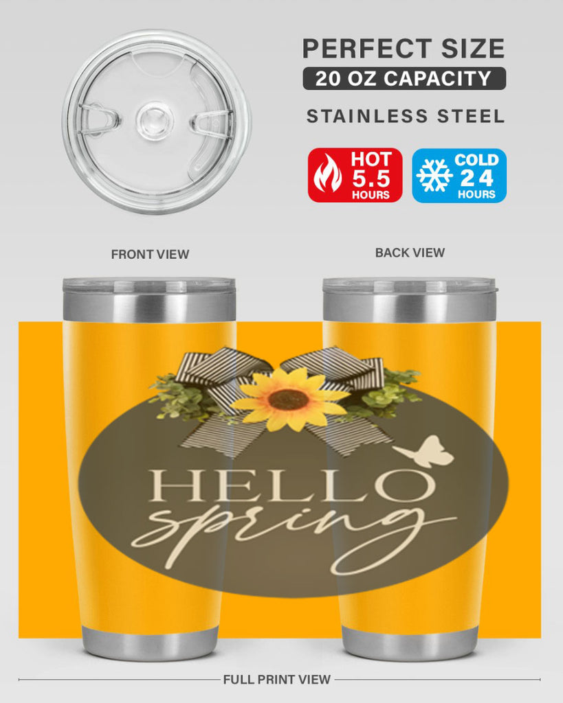 Hello spring butterfly Mockup194#- spring- Tumbler