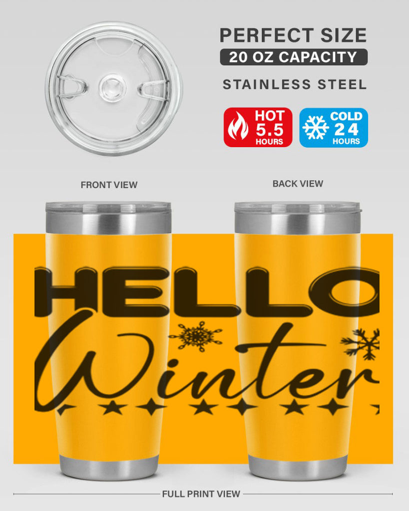 Hello winter 183#- winter- Tumbler