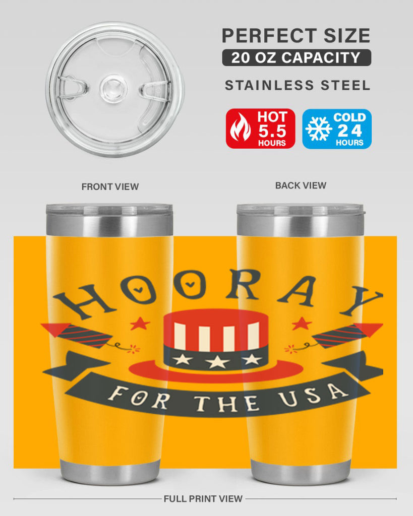 Hooray for the usa Style 42#- Fourt Of July- Tumbler