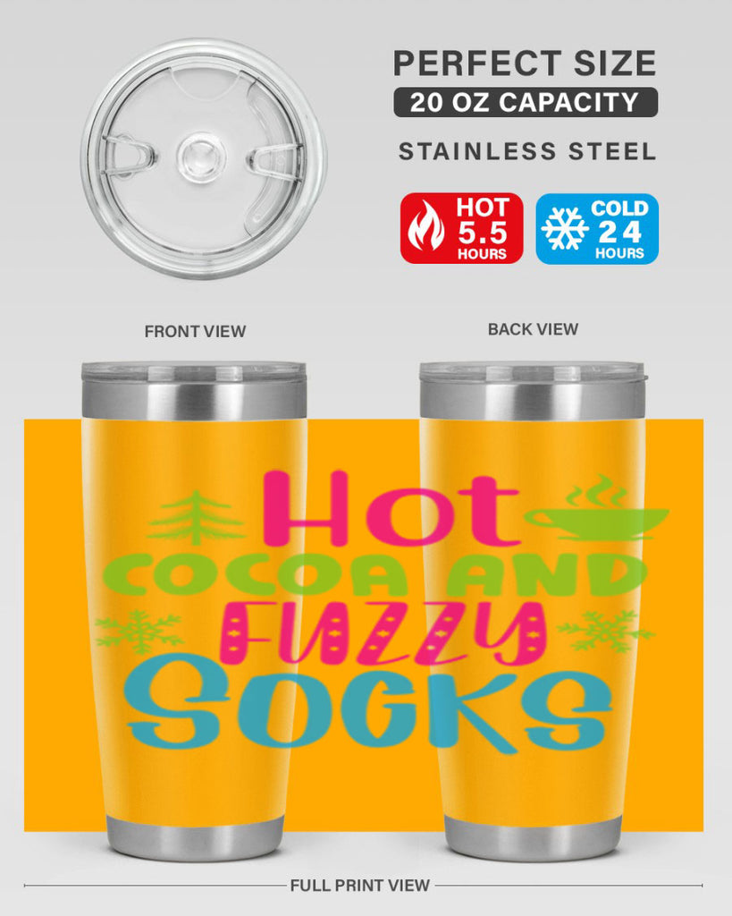 Hot Cocoa And Fuzzy Socks209#- winter- Tumbler