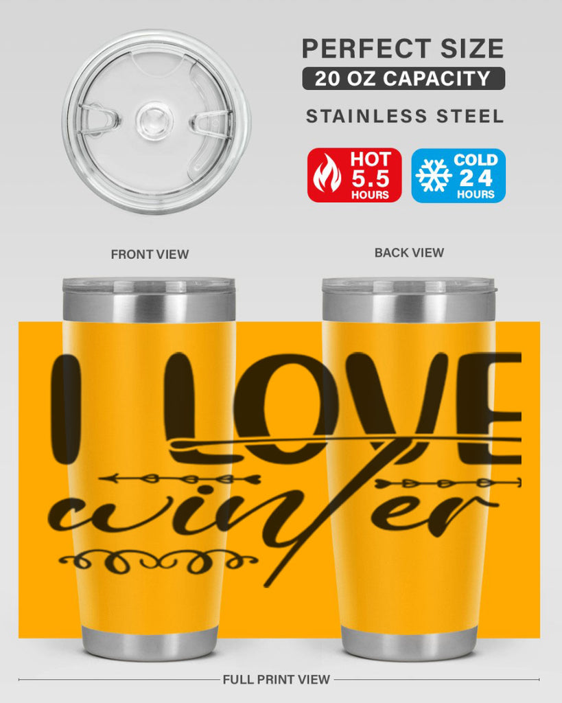 I love winter 243#- winter- Tumbler