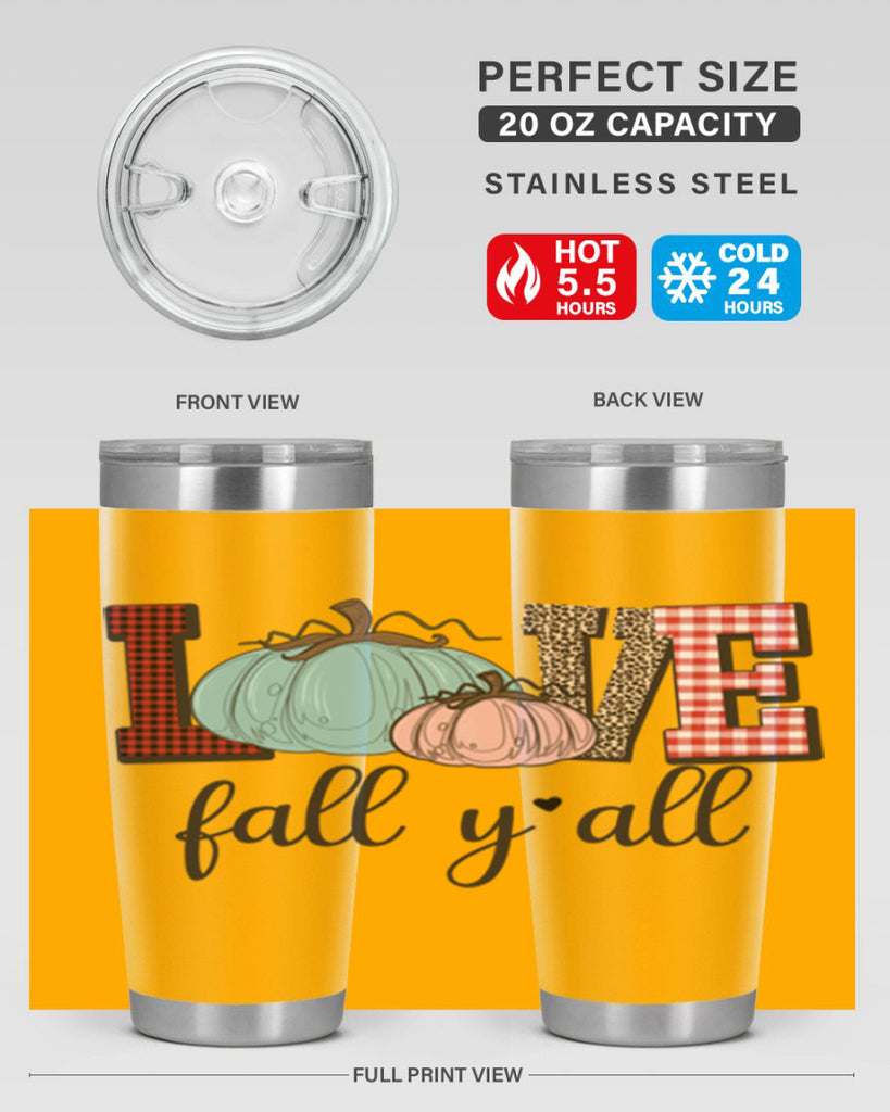 Love Fall Yall 409#- fall- Tumbler