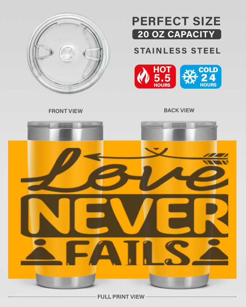 Love never fails 317#- winter- Tumbler