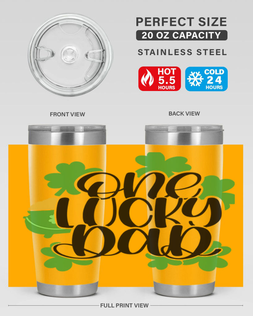 One Lucky Dad Style 43#- St Patricks Day- Tumbler