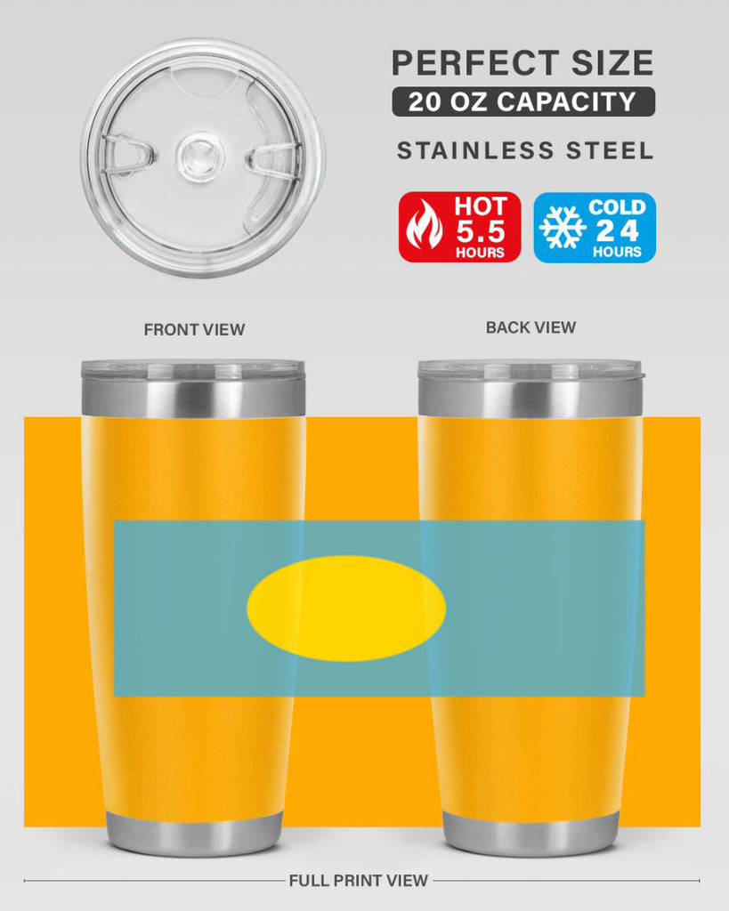 Palau 65#- world flags- Tumbler