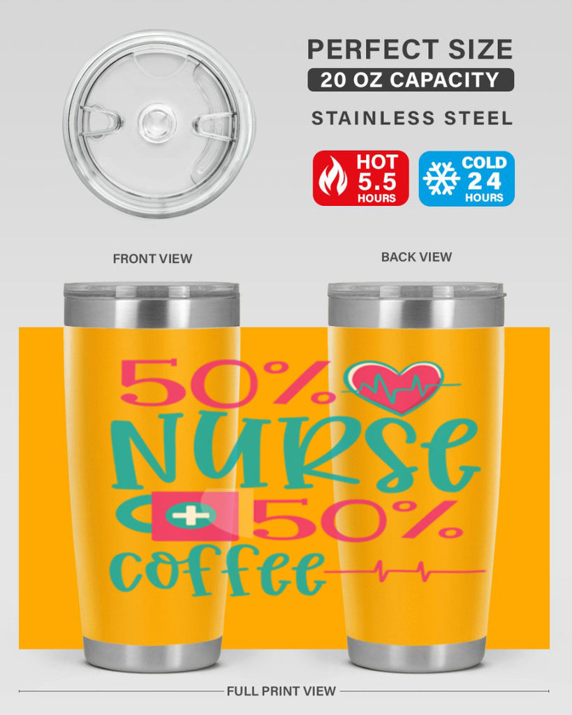 Percent Nurse Percent Coffee Style 395#- nurse- tumbler
