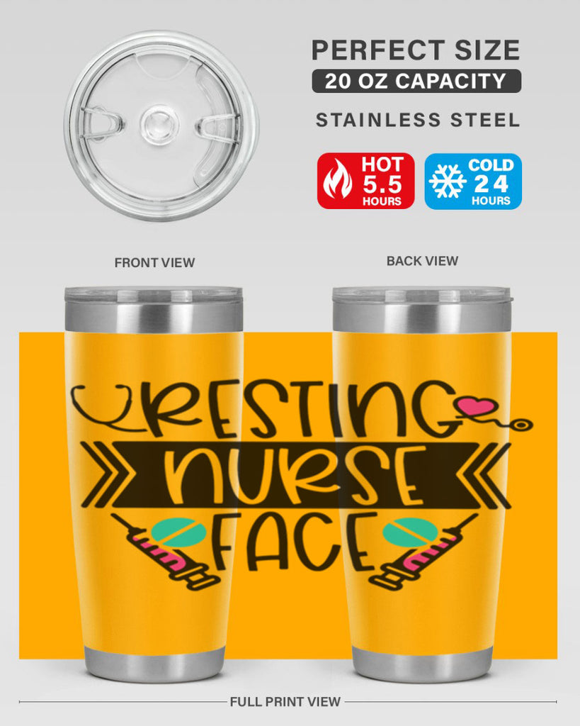 Resting Nurse Face Style Style 58#- nurse- tumbler