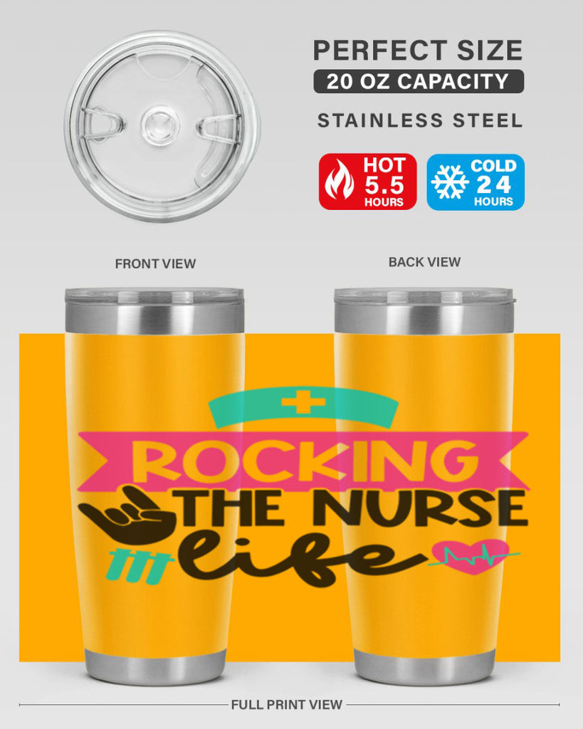 Rocking The Nurse Life Style Style 54#- nurse- tumbler