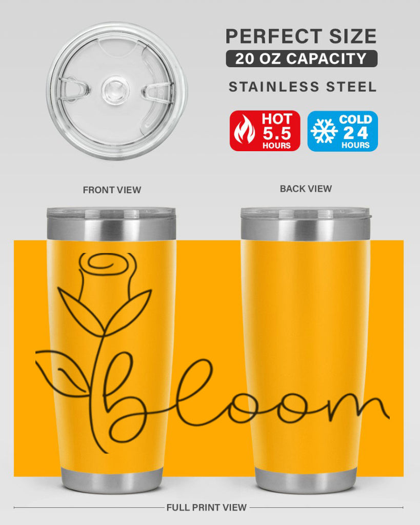 Rosebud line bloom400#- spring- Tumbler