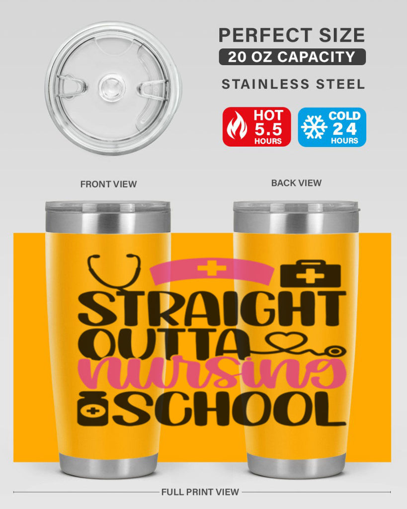 Straight Outta Nursing Style Style 26#- nurse- tumbler