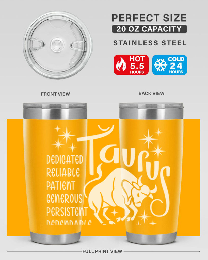 Taurus 491#- zodiac- Tumbler