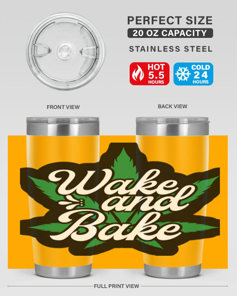 Wake and bake 273#- marijuana- Tumbler