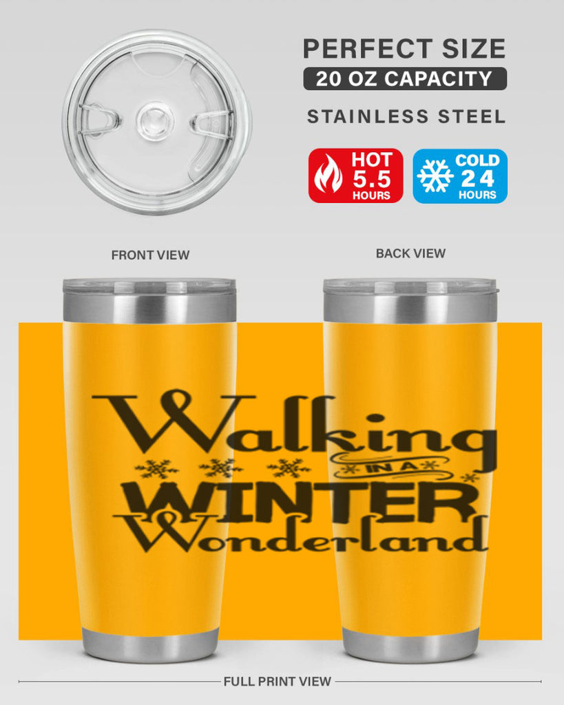 Walking in a Winter Wonderland 437#- winter- Tumbler