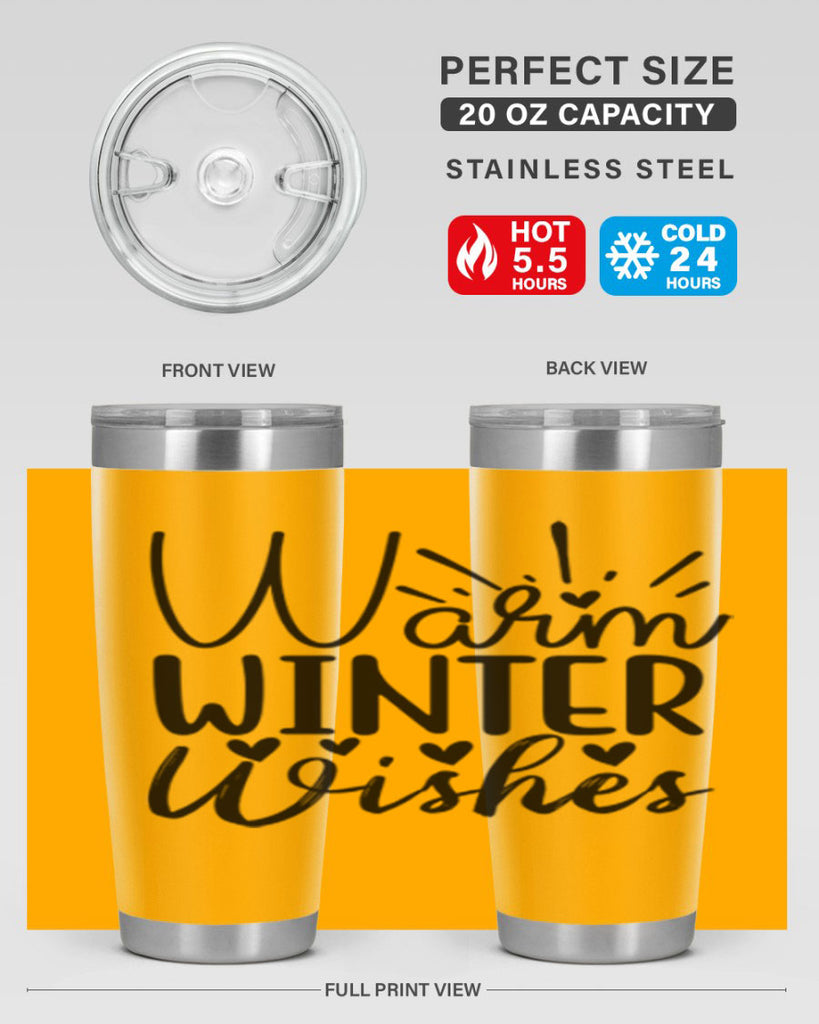 Warm Winter Wishes 454#- winter- Tumbler