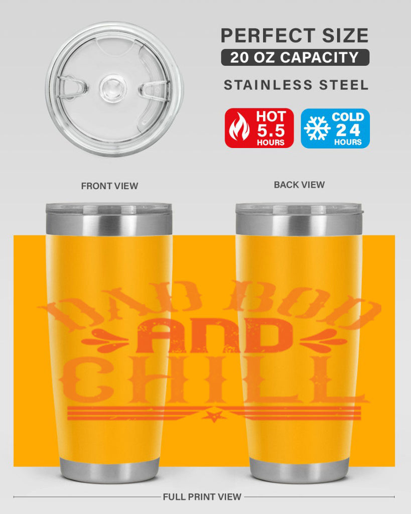 dad bod and chill 118#- fathers day- Tumbler