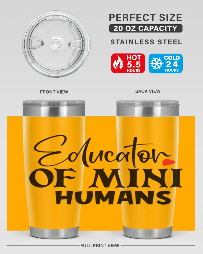 educator of mini humans Style 180#- teacher- tumbler