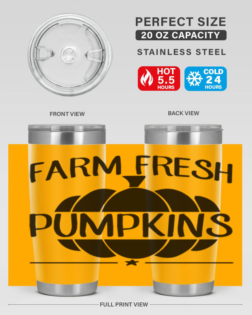 farm fresh pumpkins 173#- fall- Tumbler
