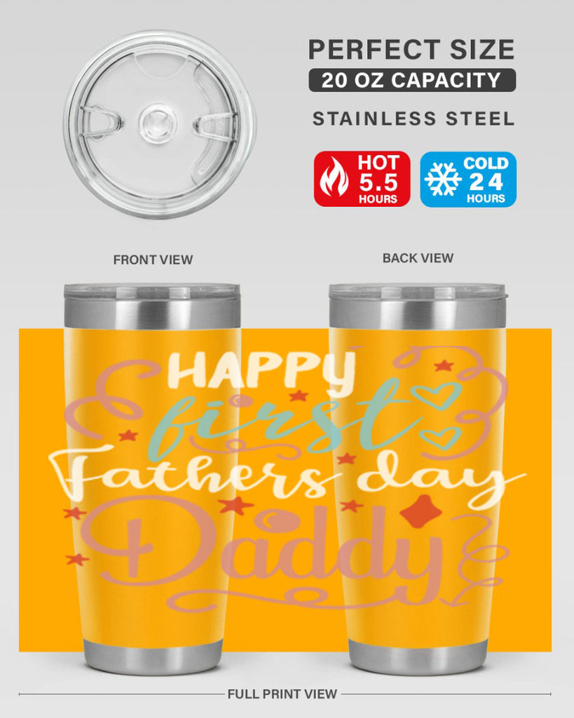 happy first fathers day daddy 90#- fathers day- Tumbler