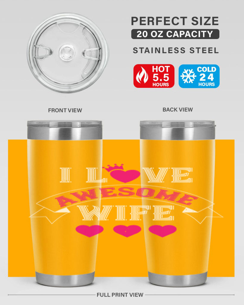 i love awesome wife 57#- valentines day- Tumbler