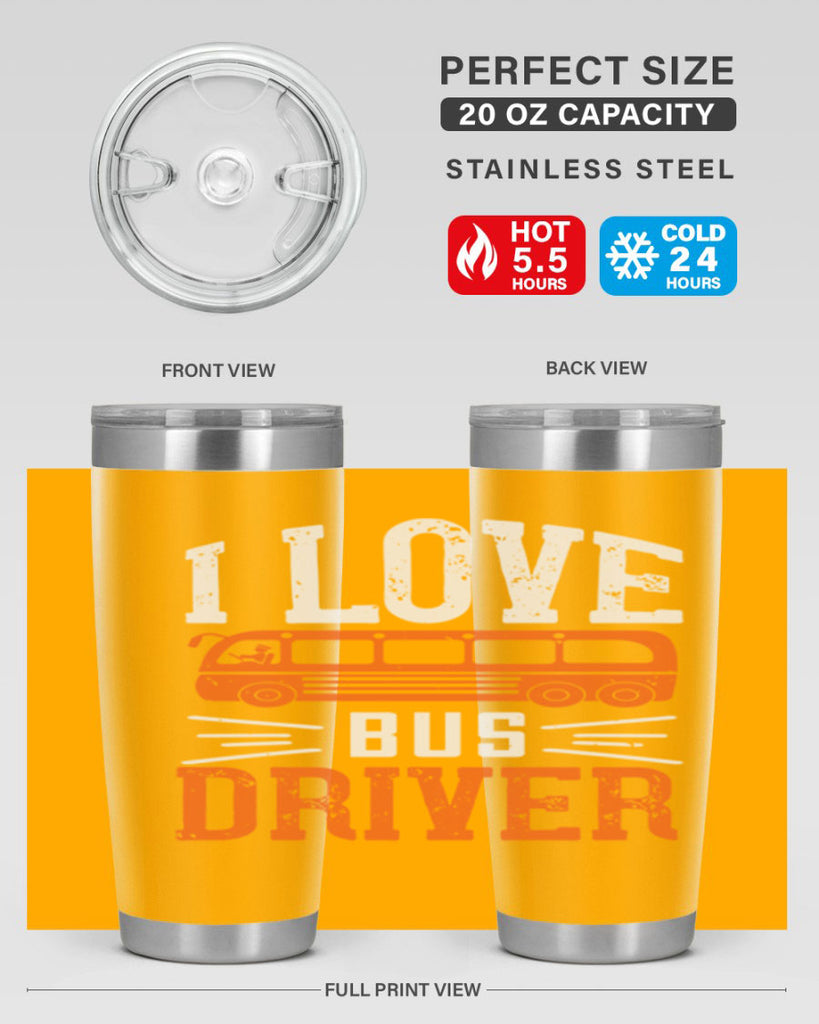 i love bus driver Style 30#- bus driver- tumbler