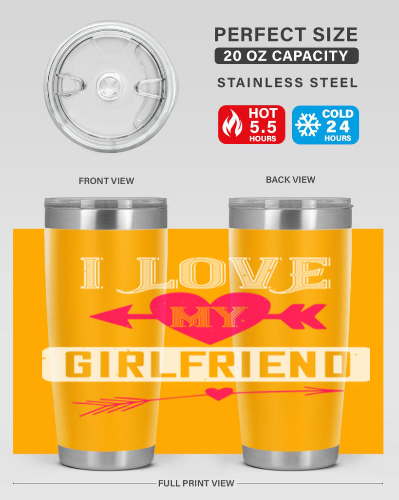 i love my girlfriend 54#- valentines day- Tumbler