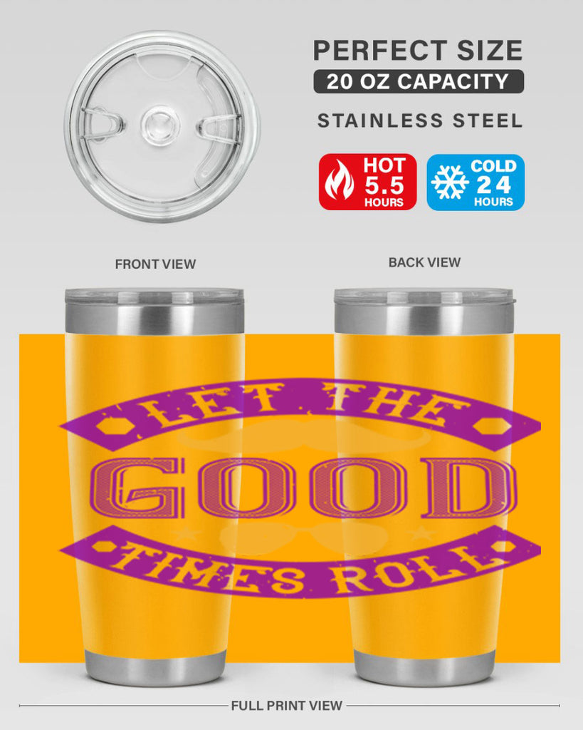 let the good times roll 52#- mardi gras- Tumbler
