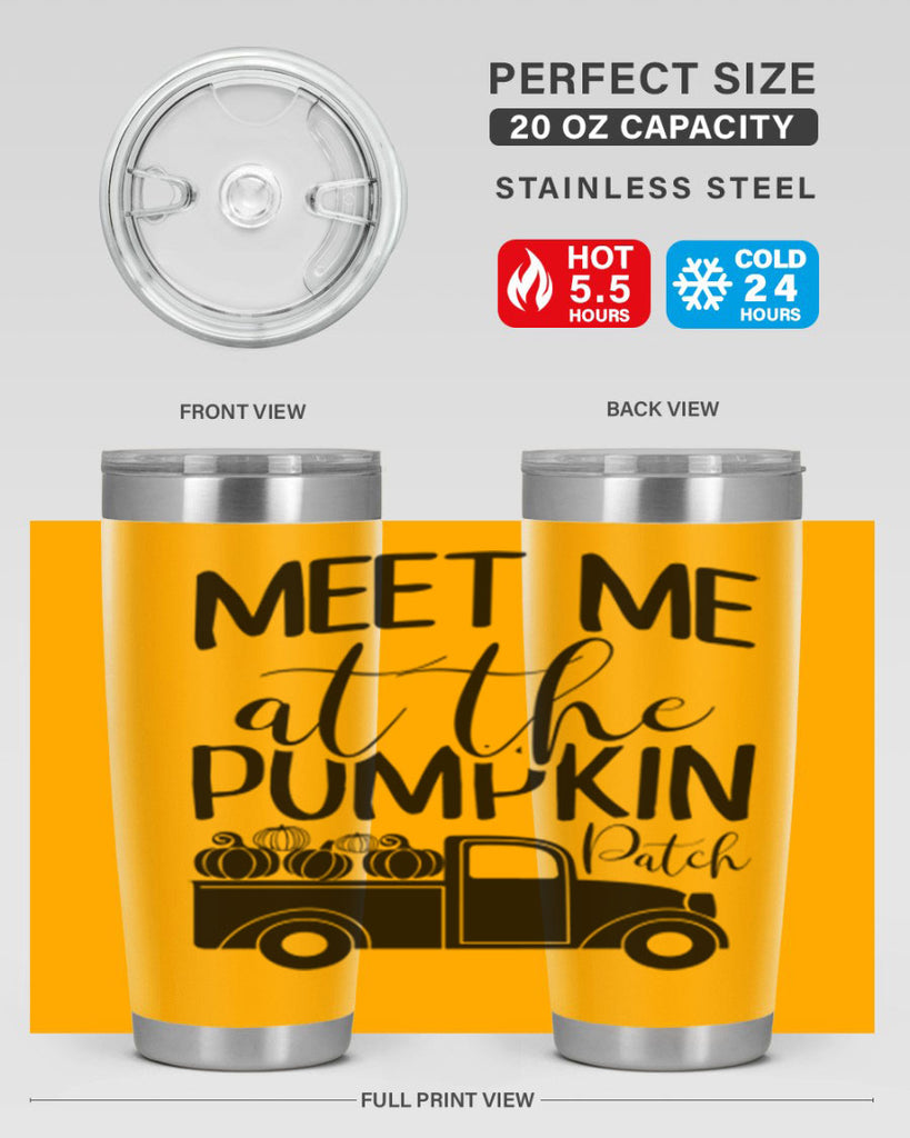 meet me at the pumpkin patch 424#- fall- Tumbler