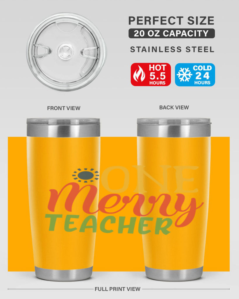 one merry teacher Style 162#- teacher- tumbler