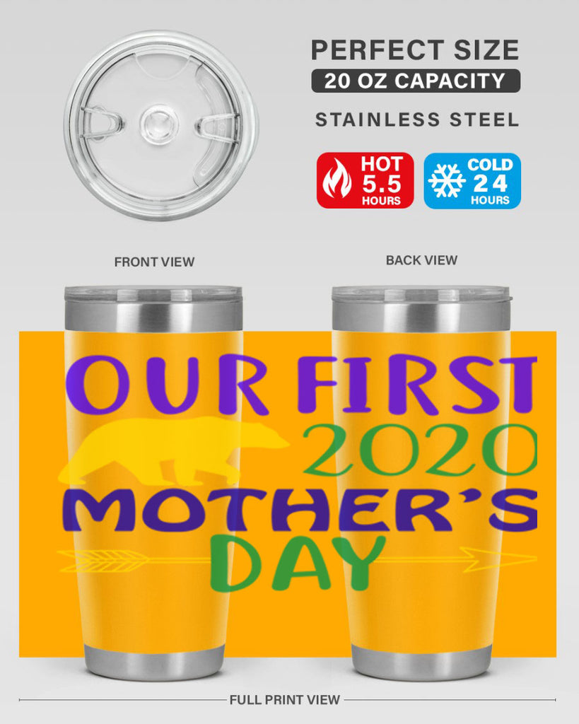 our first mothers day 4#- mardi gras- Tumbler