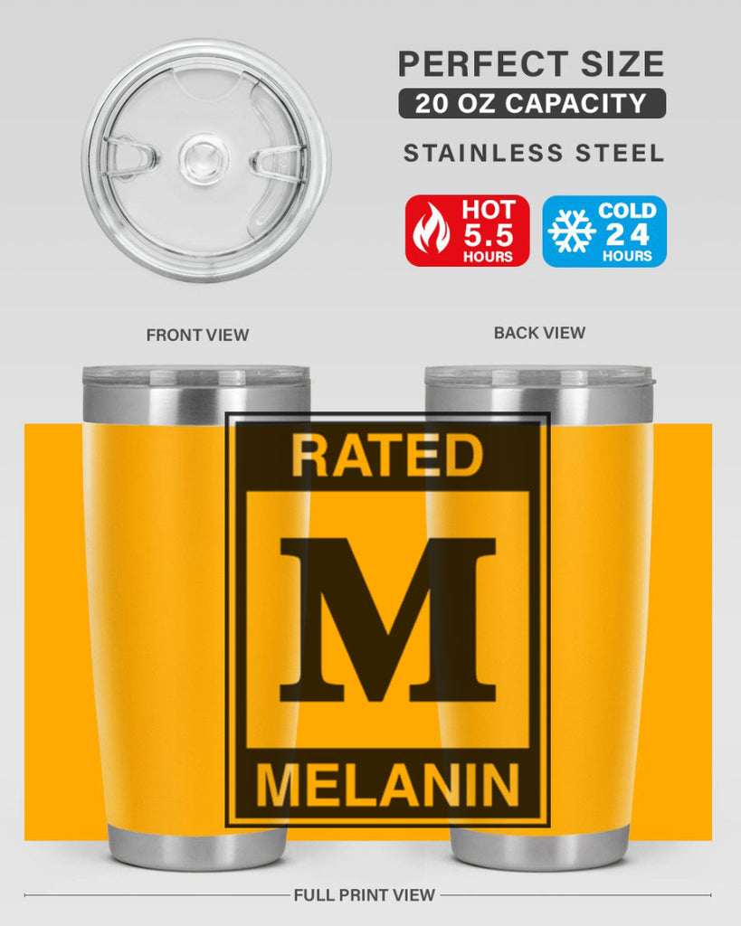 ratedm melanin 44#- black words phrases- Cotton Tank