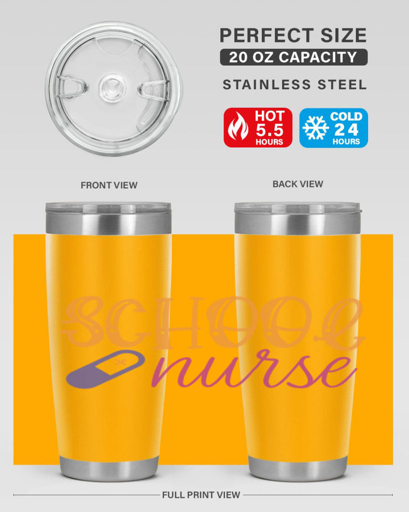 school nurse Style 353#- nurse- tumbler