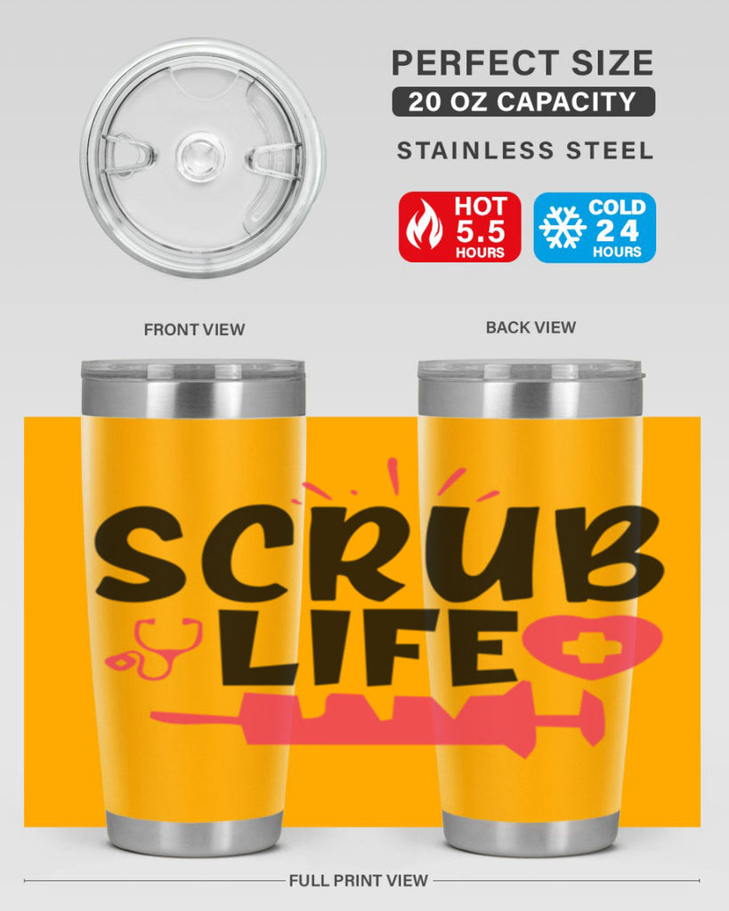 scrub life Style 352#- nurse- tumbler