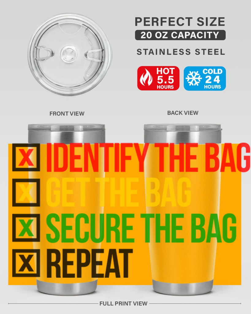 secure the bag 38#- black words phrases- Cotton Tank