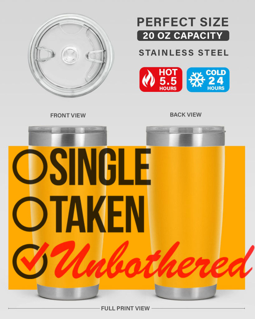 single taken unbothered 35#- black words phrases- Cotton Tank