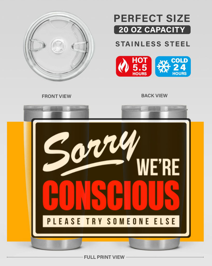 sorry were conscious 28#- black words phrases- Cotton Tank