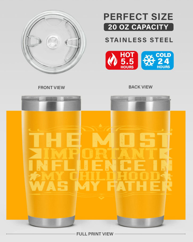 the most important influence in my childhood was my father 16#- Parents Day- Tumbler