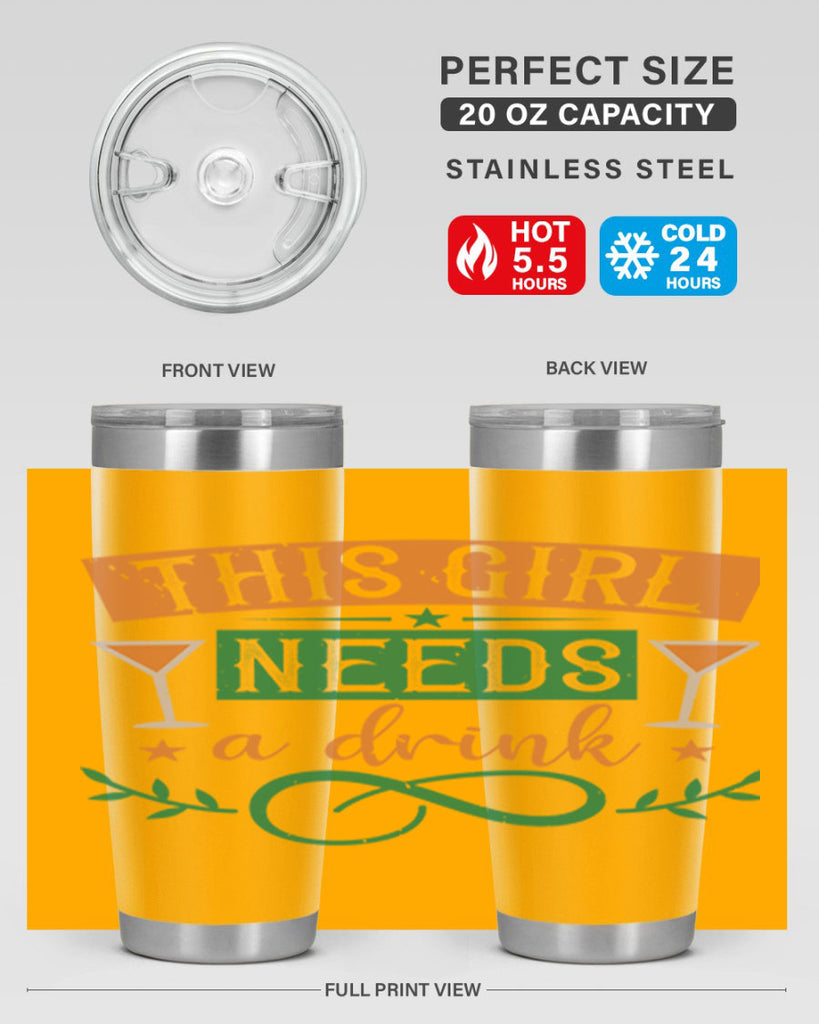 this girl needs a drink 36#- mardi gras- Tumbler