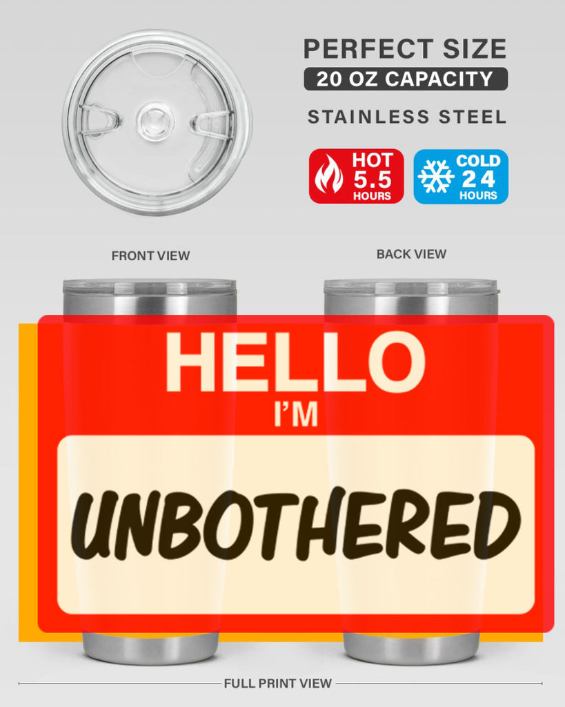 unbothered 14#- black words phrases- Cotton Tank