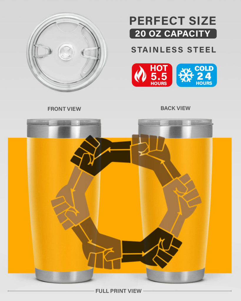 united black power fists 13#- black words phrases- Cotton Tank