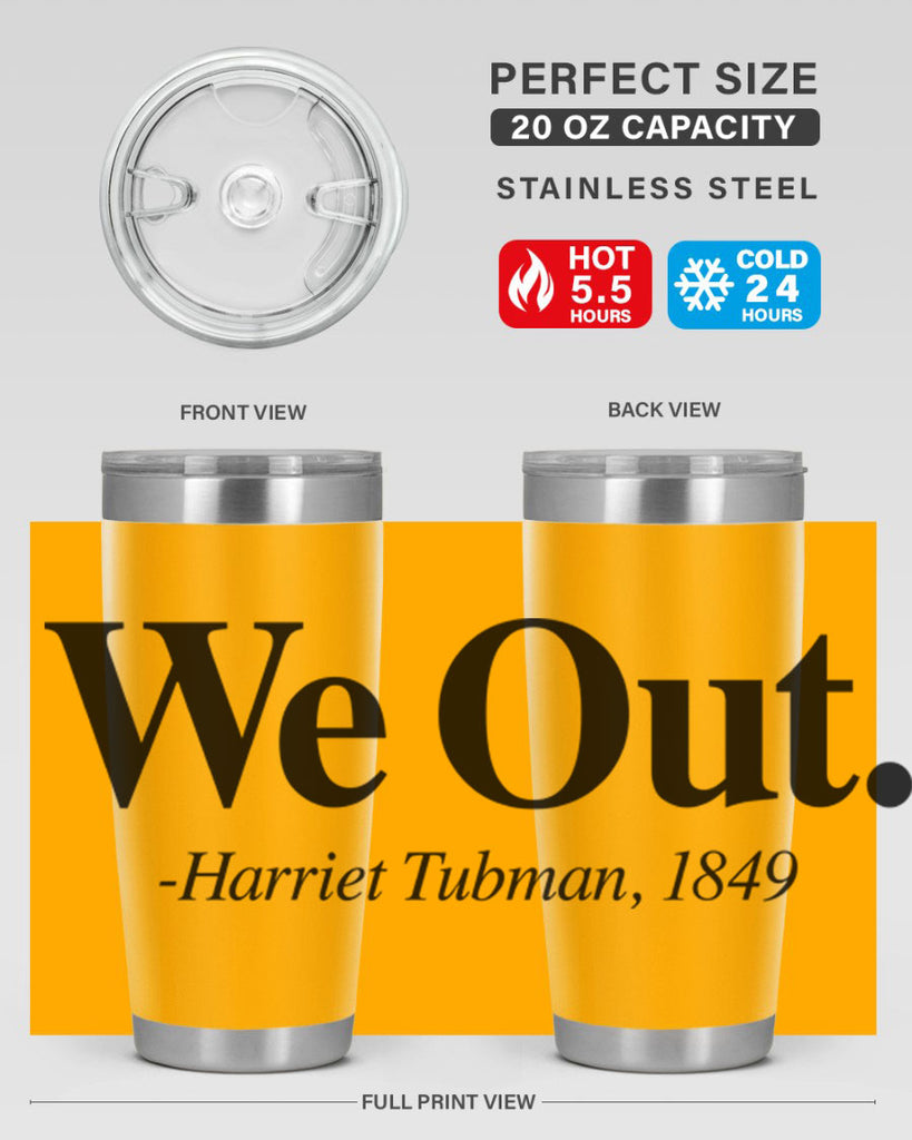 we out harriet tubman 12#- black words phrases- Cotton Tank