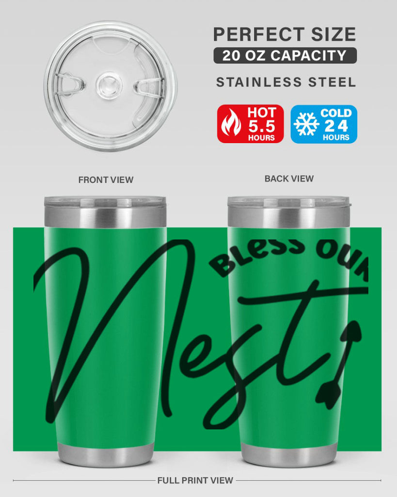 Bless Our Nest55#- spring- Tumbler